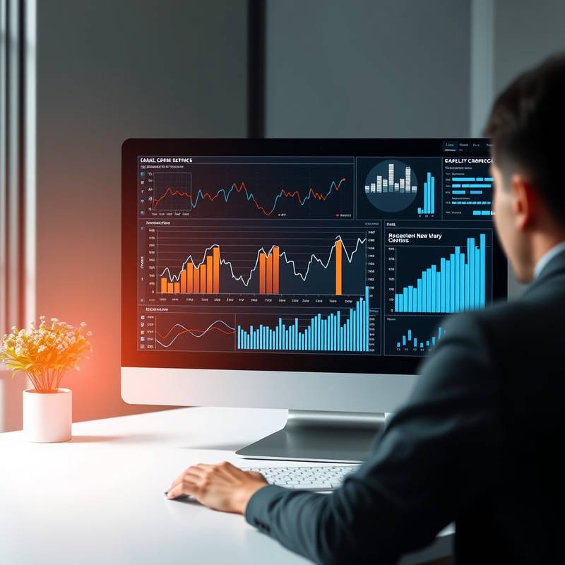 Data graphs and charts displayed on a computer screen, representing data science.